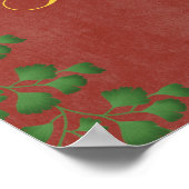 BuonGiorno Vintage Typografie Botanisch Poster (Ecke)