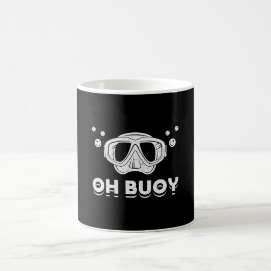 Buoy Scuba Diver Ocean Deep Sea Funny Kaffeetasse (Mittel)