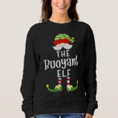 Buoyant Elf Group Christmas Pajama Party Sweatshirt (Vorderseite)