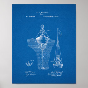 Buoys Patent - Blueprint Poster