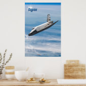 Buran: Legendary Soviet Shuttle in Flight  Poster (Küche)