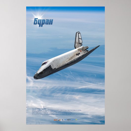 Buran: Legendary Soviet Shuttle in Flight  Poster (Vorne)