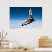 Buran Raumflugzeug: Wolkenabstieg Poster (Küche)