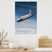 Buran Raumflugzeug: Wolkenabstieg Poster (Küche)