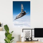 Buran-Shuttle: Majestätischer Atmosphärenabstieg Poster (Heimbüro)