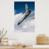 Buran-Shuttle: Majestätischer Atmosphäreneintritt Poster (Küche)