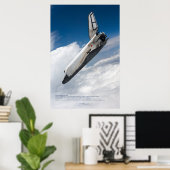 Buran-Shuttle: Majestätischer Atmosphäreneintritt Poster (Heimbüro)