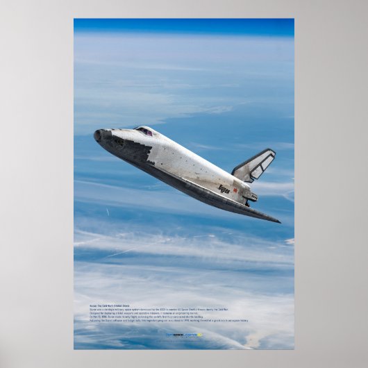 Buran Soviet Shuttle Atmospheric Reentry  Poster (Vorne)