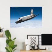 Buran Soviet Shuttle Atmospheric Reentry Poster (Heimbüro)