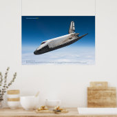 Buran Soviet Shuttle Atmospheric Reentry Poster (Küche)