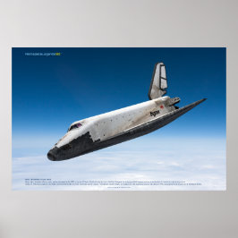 Buran sowjetisches Shuttle atmosphärischer Wiedere Poster