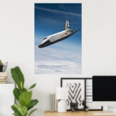 Buran Spaceplane: Cloud Descent Poster (Heimbüro)