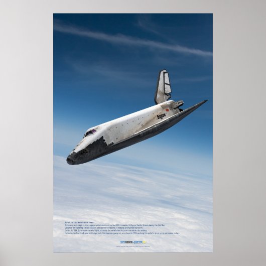Buran Spaceplane: Cloud Descent Poster (Vorne)
