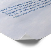 Buran Spaceplane Descending Through Clouds Poster (Ecke)