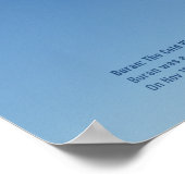 Buran Spaceplane Descending Through Clouds Poster (Ecke)