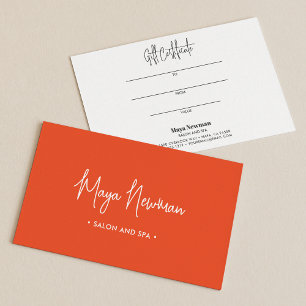 BURANGE-SIGNATURE Monogram-Geschenkkarte