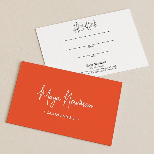 BURANGE-SIGNATURE Monogram-Geschenkkarte