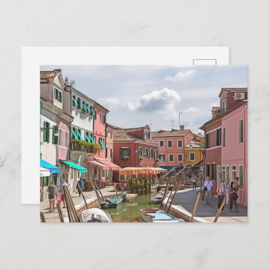 Burano. #10. postkarte (Vorne/Hinten)