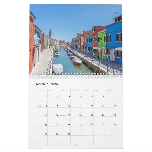 Burano 2026 calendar kalender (Mär 2026)