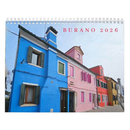 Burano 2026 calendar kalender (Titelbild)