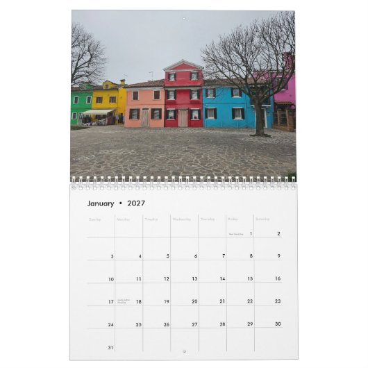 Burano 2026 calendar kalender (Jan 2027)