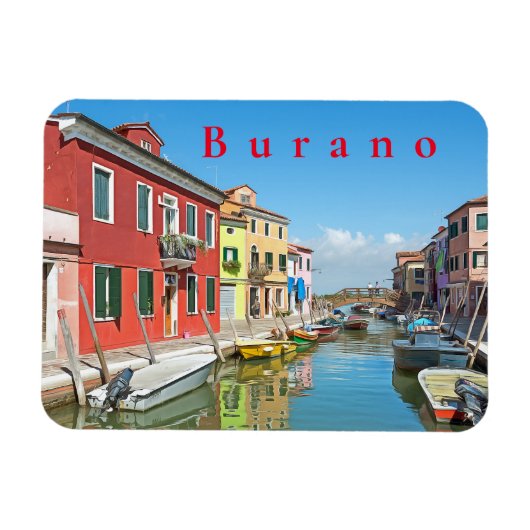 Burano. 4 magnet (Horizontal)
