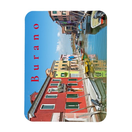 Burano. 4 magnet (Vertikal)