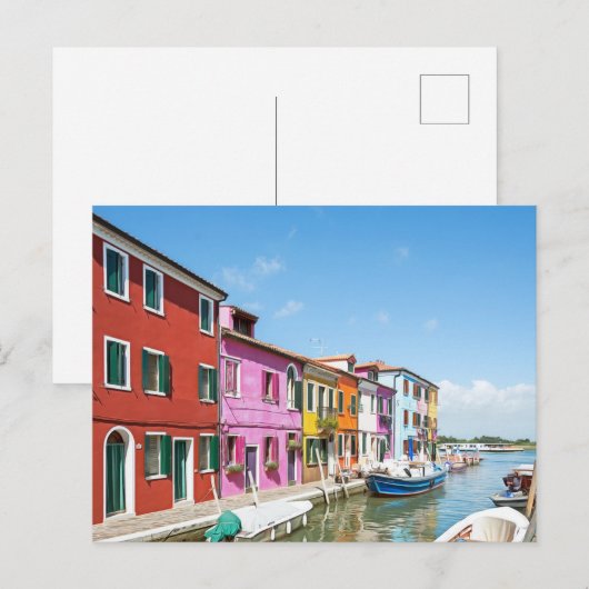 Burano. 6. postkarte (Vorne/Hinten)