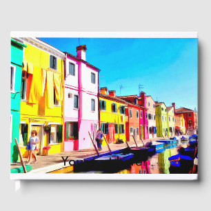 Burano, Aquarellmalerei in Venedig Gästebuch