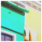 Burano, Aquarellmalerei in Venedig Stoff (Muster)