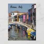 Burano Bridge Postcard Postkarte (Vorderseite)