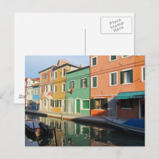 Burano, Burano! Postkarte (Vorne/Hinten)
