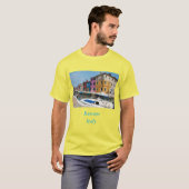 Burano-farbene Häuser T-Shirt (Vorne ganz)