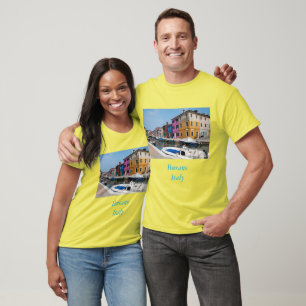 Burano-farbene Häuser T-Shirt