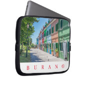 Burano-Häuser mit Blick auf Notebook-Fall Laptopschutzhülle (Vorne Rechts)