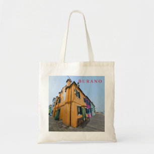 Burano-Häuser nahe Aussicht Totasche Tragetasche