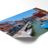 Burano-Häuser Poster (Ecke)