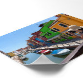 Burano-Häuser Poster (Ecke)