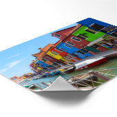 Burano-Häuser Poster (Ecke)