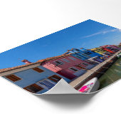 Burano-Häuser Poster (Ecke)