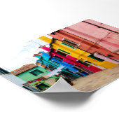 Burano-Häuser Poster (Ecke)