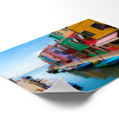 Burano-Häuser Poster (Ecke)