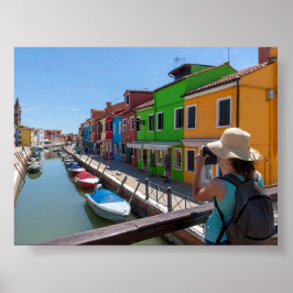 Burano houses poster