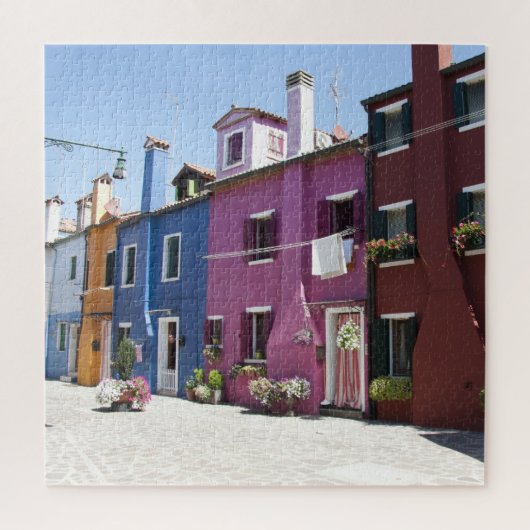 Burano in Venedig, Italien Puzzle (Vertikal)