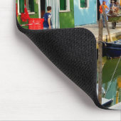 Burano Insel in der Nähe von Venedig, Rainbow Hous Mousepad (Ecke)