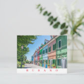 Burano Island Straßenansicht Postkarte (Stehend Vorderseite)