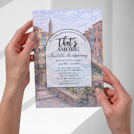 Burano Italian Themed Bridal Shower Einladung