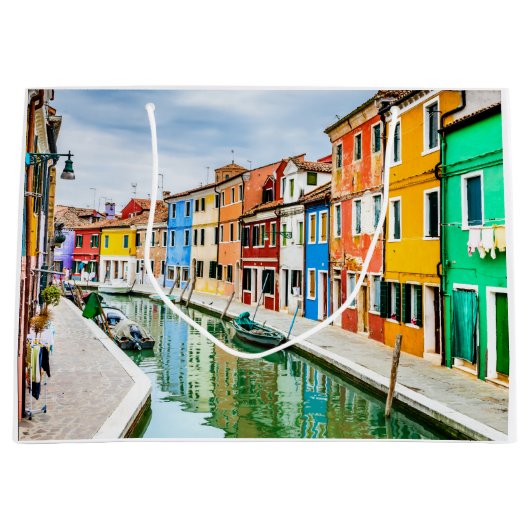 Burano, Italien Große Geschenktüte (Vorderseite)