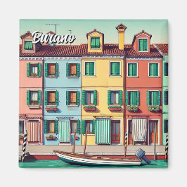 Burano Italien Magnet