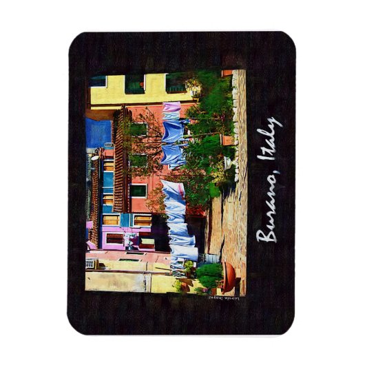 Burano Italien Magnet (Vertikal)
